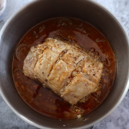 Pork loin with beer sauce - Recipe photo by Food From Portugal