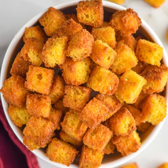 Corn Bread Croutons - Recipe photo by simplejoy