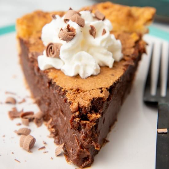 Chocolate Chess Pie Recipe - Recipe photo by wholefully