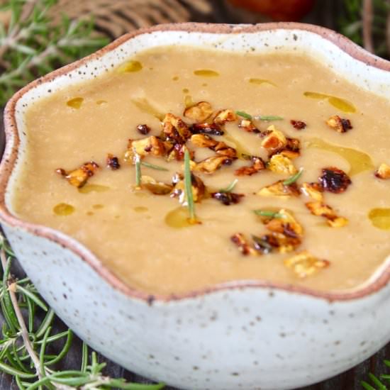 Potato Chestnut Soup - Recipe photo by cookingontheweekends