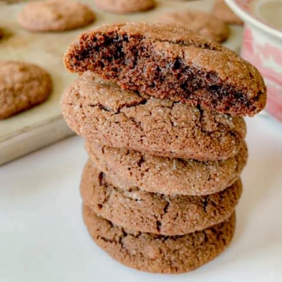 Chocolate Ginger Molasses Tea Cooki - Recipe photo by NotEntirelyAverage