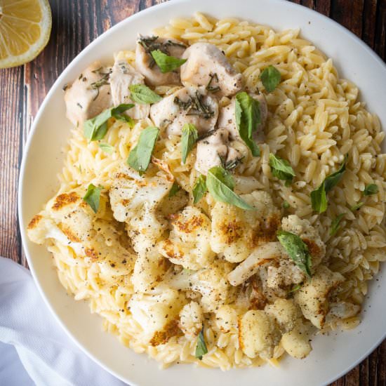 Creamy Lemon Orzo Bowls - Recipe photo by ThePypersKitchen