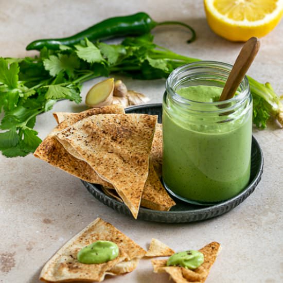 Avocado & Coriander Dip - Recipe photo by between2kitchens
