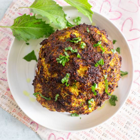 Air Fryer Roasted Whole Cauliflower - Recipe photo by healingtomato