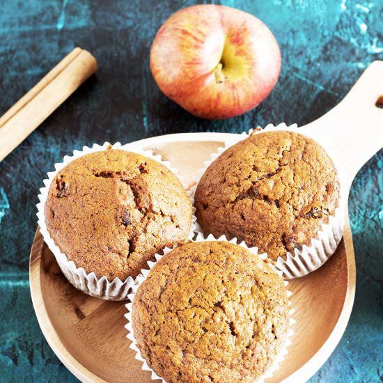Vegan Apple Muffins - Recipe photo by Mandy Sneaky Veg