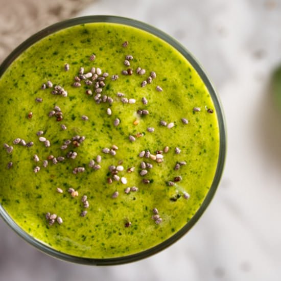 Mango Spinach Smoothie - Recipe photo by The Littlest Crumb