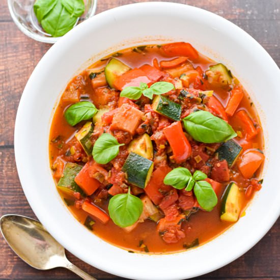 Low FODMAP Instant Pot Ratatouille - Recipe photo by goodnomshoney