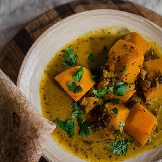 Pumpkin Curry - Recipe photo by tiffinandteaofficial