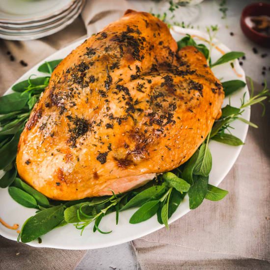 Lemon and Herb Roast Turkey Breast - Recipe photo by peelwithzeal