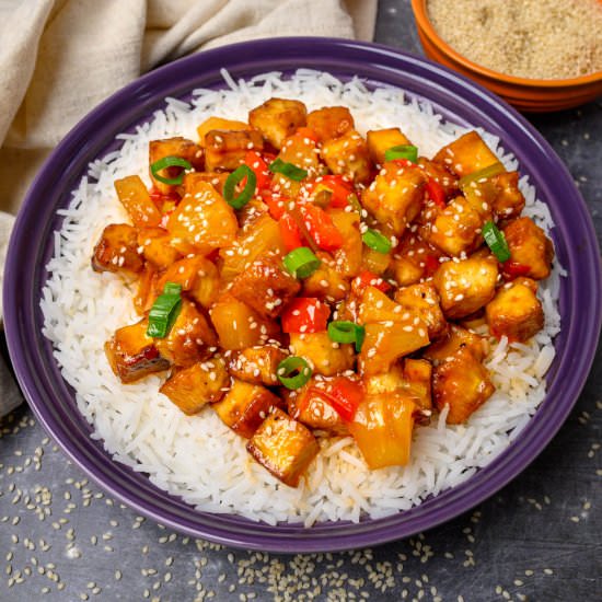 Sweet and Sour Tofu - Recipe photo by vegancocotte