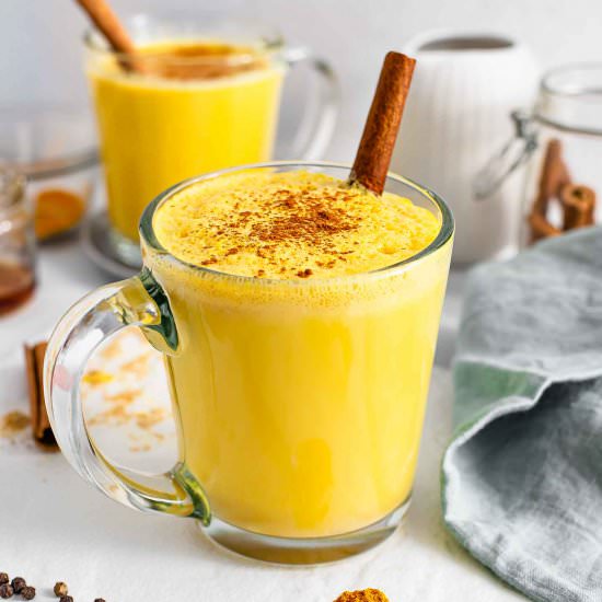 Turmeric Golden Milk Latte - Recipe photo by tastythriftytimely