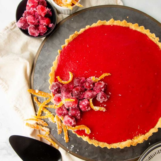 Cranberry Curd Tart Recipe - Recipe photo by wholefully