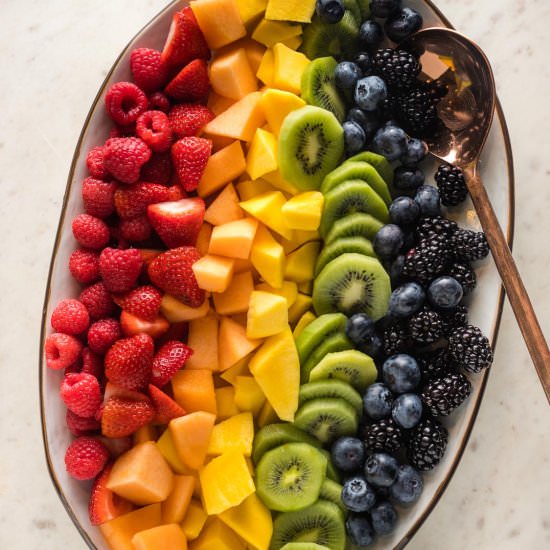 Fruit Rainbow - Recipe photo by nourishandfete