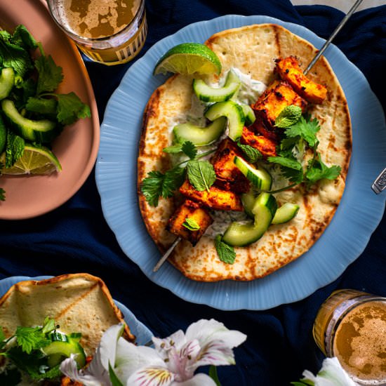 Tandoori Pumpkin Paneer Wraps - Recipe photo by rhubarbandcod