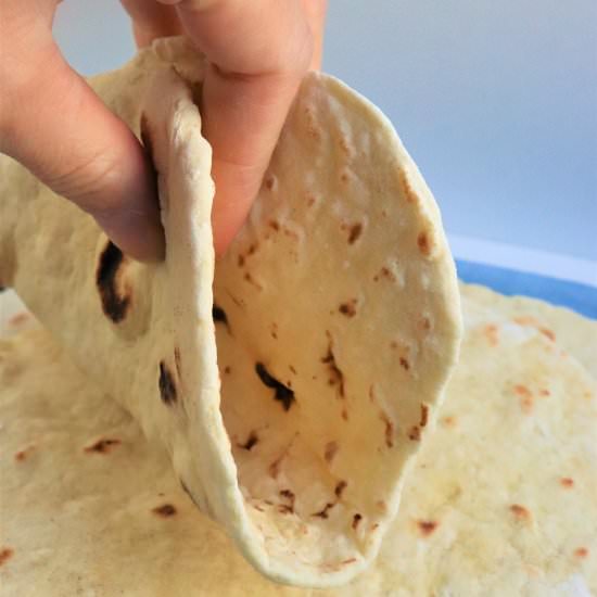 4 Ingredient Flatbread - Recipe photo by veryveganval