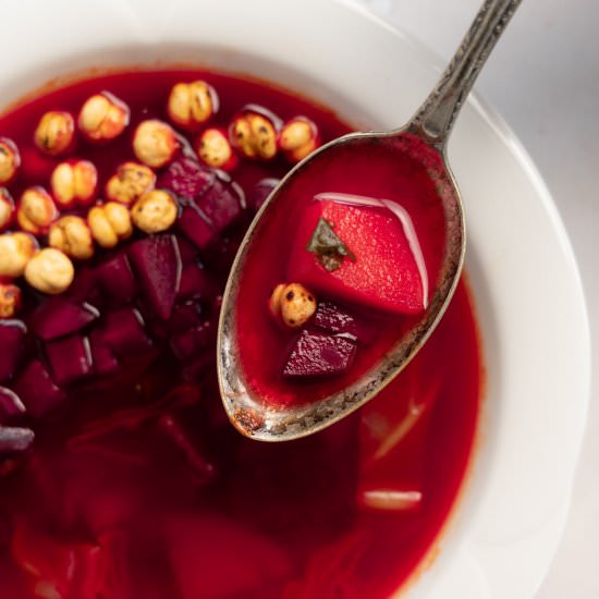 Vegetable Borscht - Recipe photo by Plant Based Folk