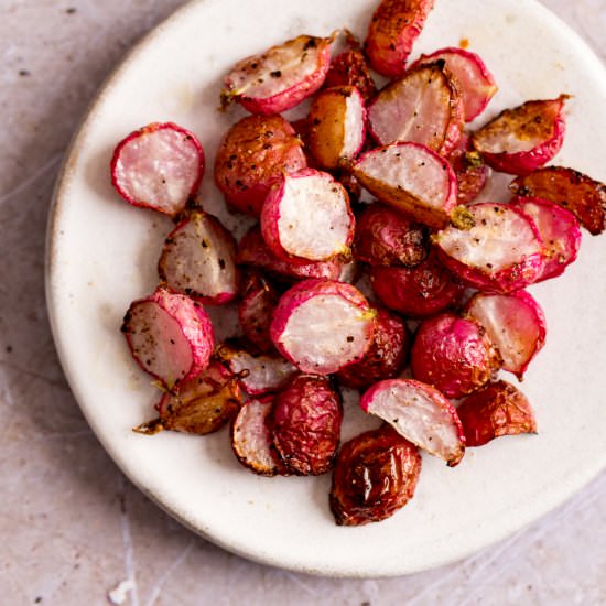 Roasted Radishes - Recipe photo by KitchenSanctuary