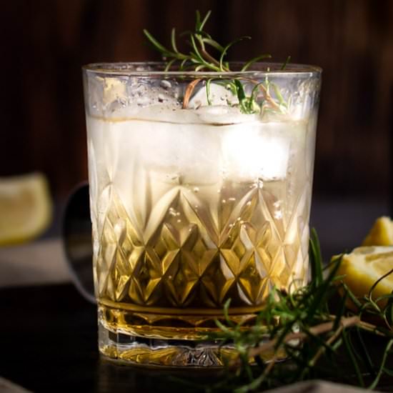 Bourbon Rosemary Cocktail - Recipe photo by The Littlest Crumb
