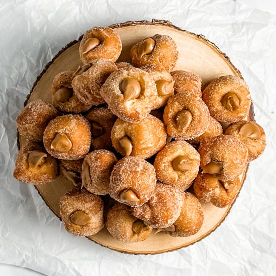 cookie butter stuffed donut holes - Recipe photo by sheri silver