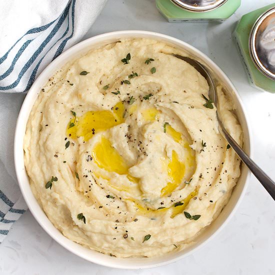 Parsnip Puree With Roasted Garlic - Recipe photo by dailydish