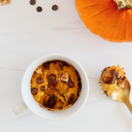 Healthy Pumpkin Mug Cake - Recipe photo by cheerfulchoices