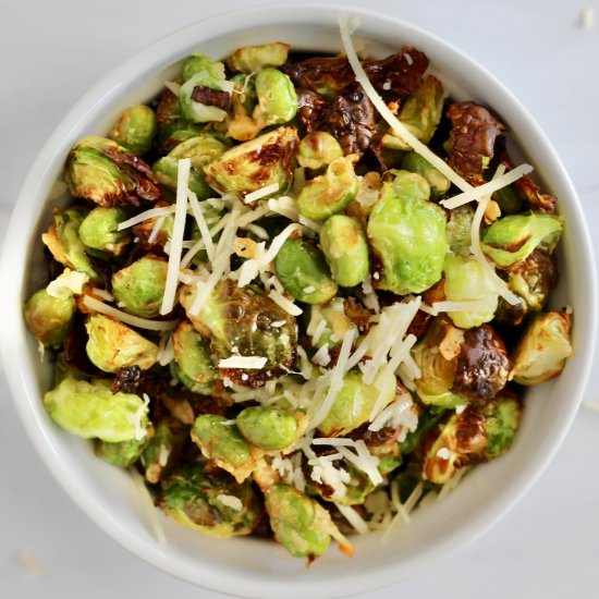 Air Fryer Edamame with Brussels - Recipe photo by cheerfulchoices