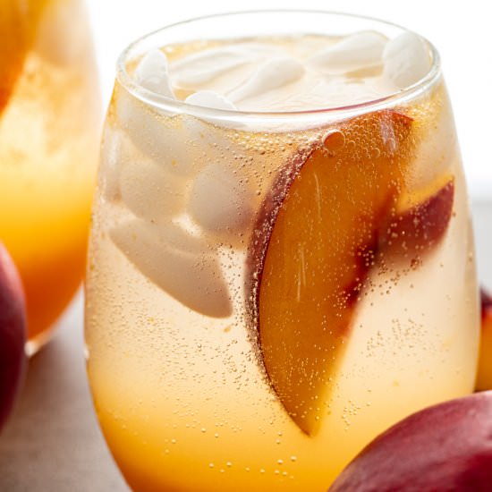 Nectarine Shrub - Recipe photo by Aredspatula