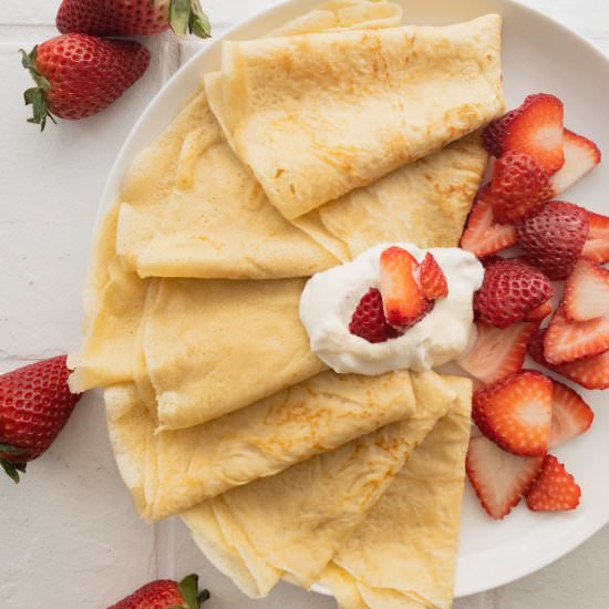 Whole Wheat Olive Oil Crepes - Recipe photo by ThePypersKitchen