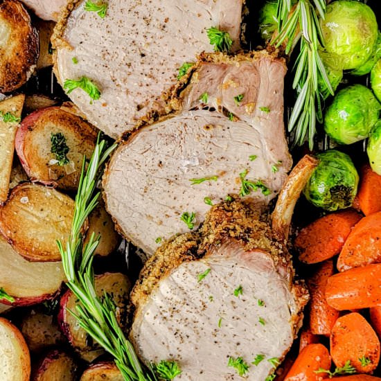 Rosemary Pork Rack Roast - Recipe photo by ThrowdownKitchen
