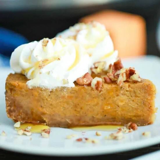Instant Pot Sweet Potato Pie - Recipe photo by peasandpeonies