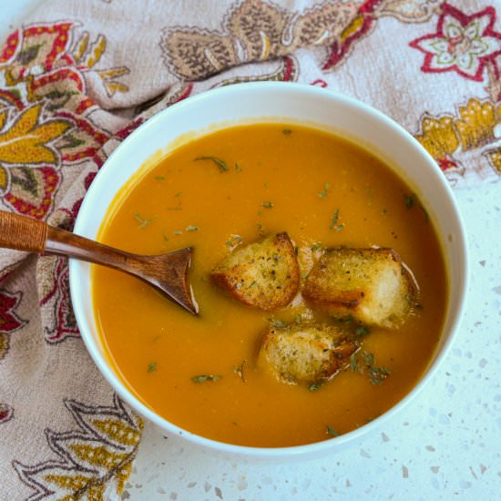 Butternut Squash Soup - Recipe photo by Small Town Woman