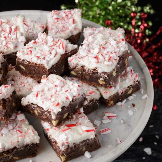 Peppermint Brownies - Recipe photo by Barbara Curry