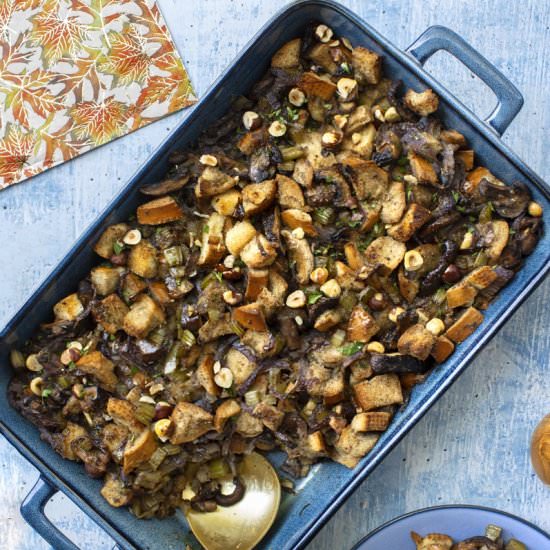 Browned Butter Mushroom Stuffing - Recipe photo by BitterSweet