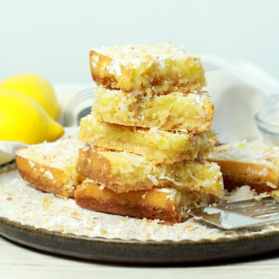 Gluten-Free Lemongrass Coconut Bars - Recipe photo by asiancaucasian