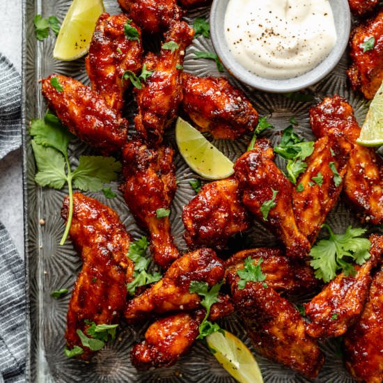 Chipotle Lime Chicken Wings - Recipe photo by eatloveeat