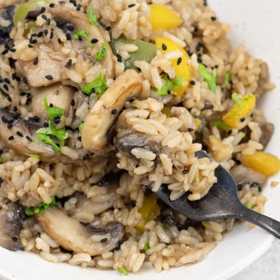 Mushroom Fried Rice - Recipe photo by Healthy Life Trainer