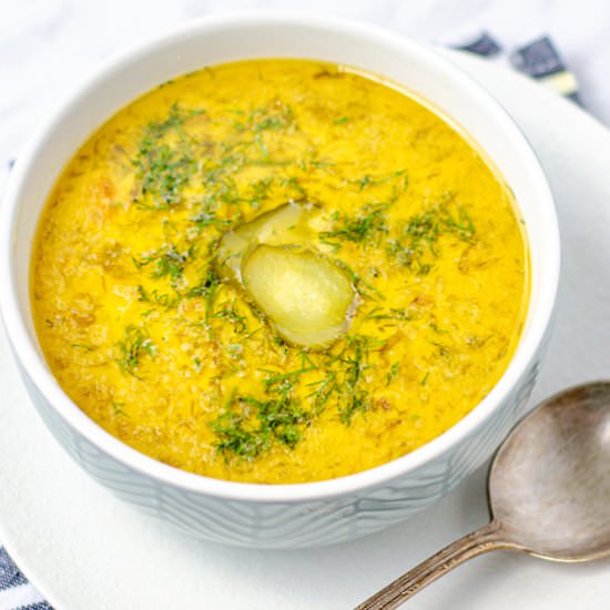 Keto Dill Pickle Soup - Recipe photo by YummyForAdam2