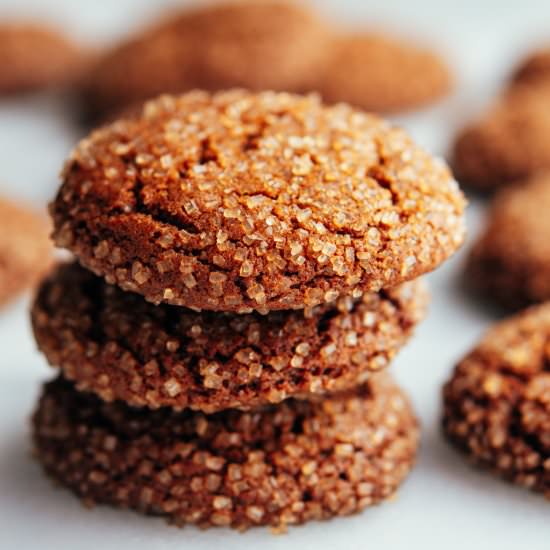 Gingersnap Cookies - Recipe photo by PinchandSwirl