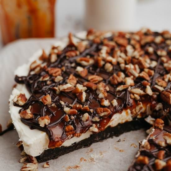 No bake turtle cheesecake - Recipe photo by alpineella