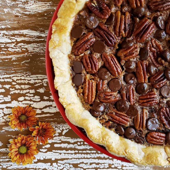 Chocolate Chip Pecan Pie - Recipe photo by WhiskingWolf