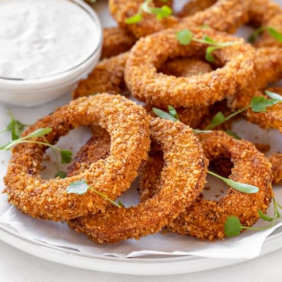 Crispy Delicata Squash Rings - Recipe photo by thecozyapron