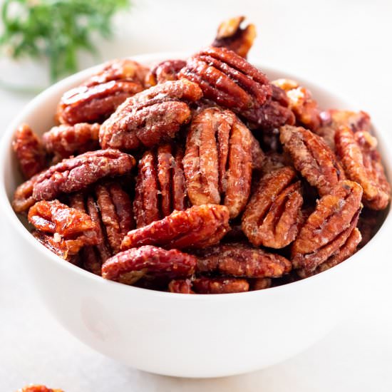 Easy Candied Pecans - Recipe photo by ChefDeHome