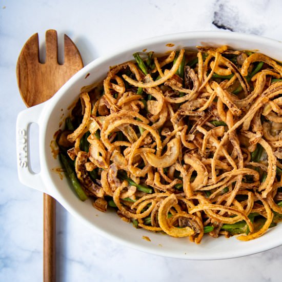 Gluten-Free Green Bean Casserole - Recipe photo by MamaGourmand