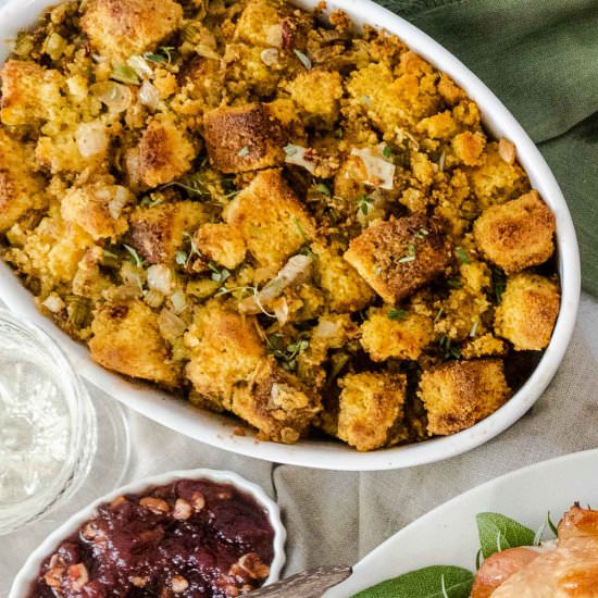 GLUTEN-FREE CORNBREAD STUFFING - Recipe photo by peelwithzeal