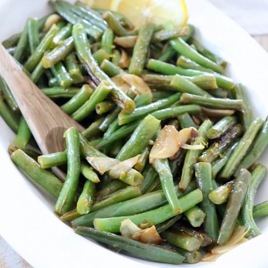 Garlic Lemon Green Beans - Recipe photo by Whitney Bond