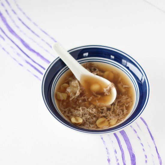 Lotus Seed Egg Dessert - Recipe photo by deliciousnotgorg