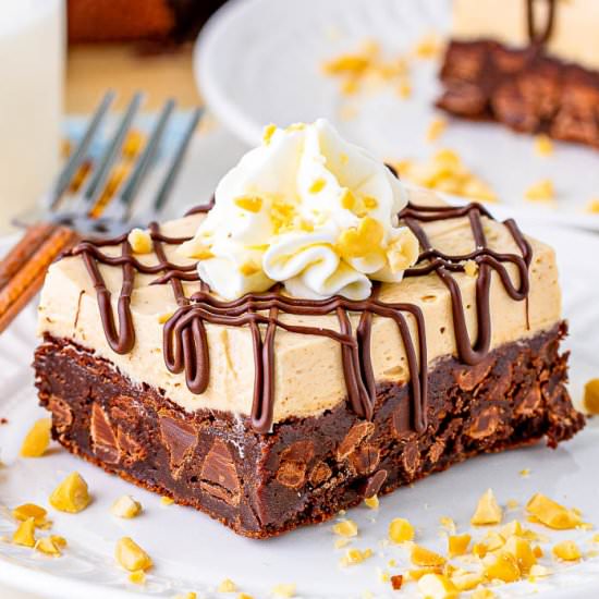 Peanut Butter Pie Brownie - Recipe photo by Flavor Mosaic