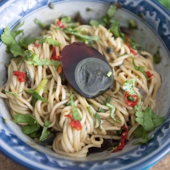 Pidan/century egg noodles - Recipe photo by foodmakesmehappy