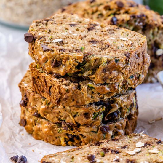 HEALTHY CHOCOLATE CHIP ZUCCHINI BRE - Recipe photo by healthyfitnessmeals