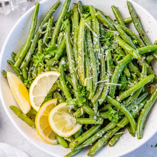 OVEN ROASTED GARLIC PARMESAN GREEN - Recipe photo by healthyfitnessmeals